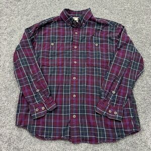 Duluth Shirt Mens Large Multicolored Long Sleeve Button Down Outdoor Work Casual